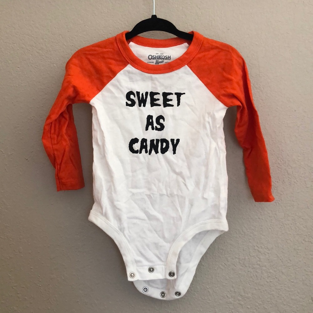 Halloween onesie 12m sweet as candy Oshkosh